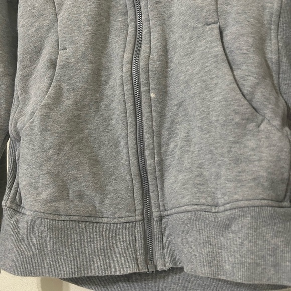 Lululemon Scuba Hoodie Light Cotton Fleece Medium Gray Women’s Size 6 Zip Jacket - Picture 8 of 12